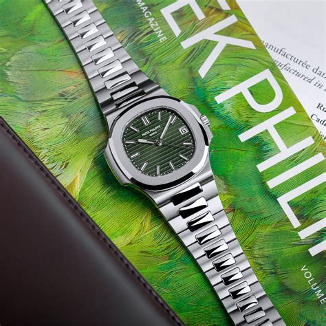 patek philippe nautilus grey|patek philippe nautilus green price.